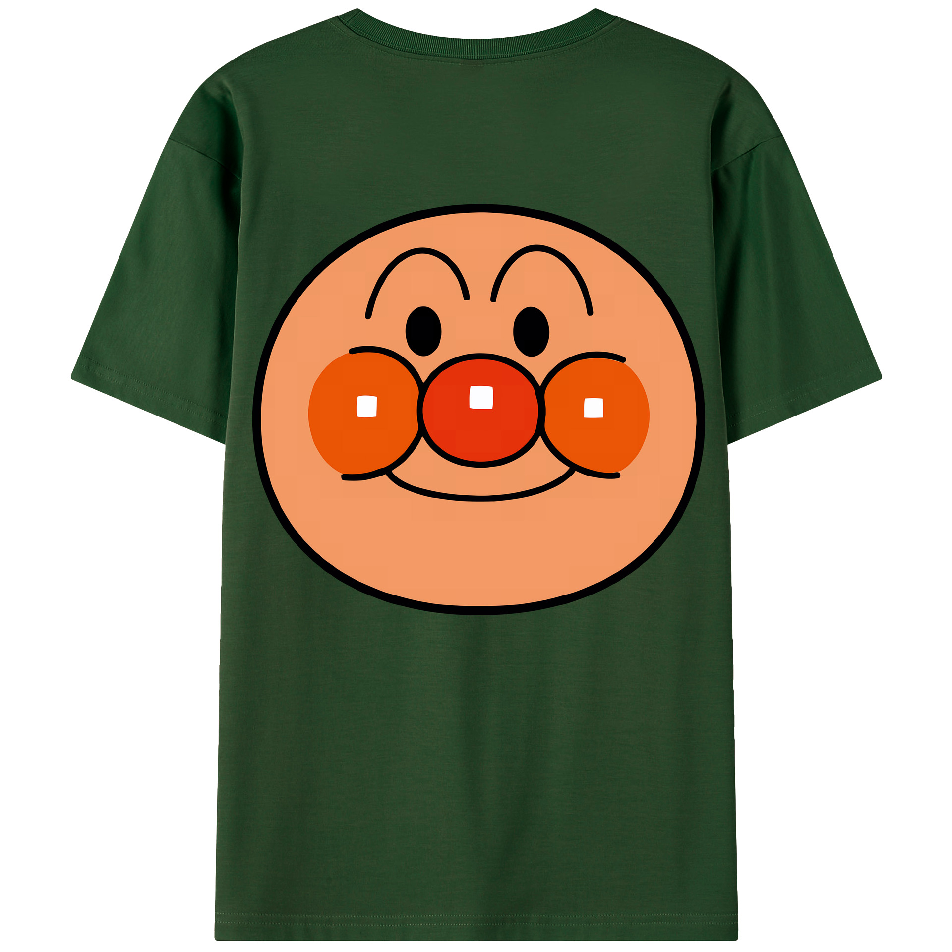 （画像用） アンパンマン Anpanman 綿100％半袖Tシャツ（背面プリント）